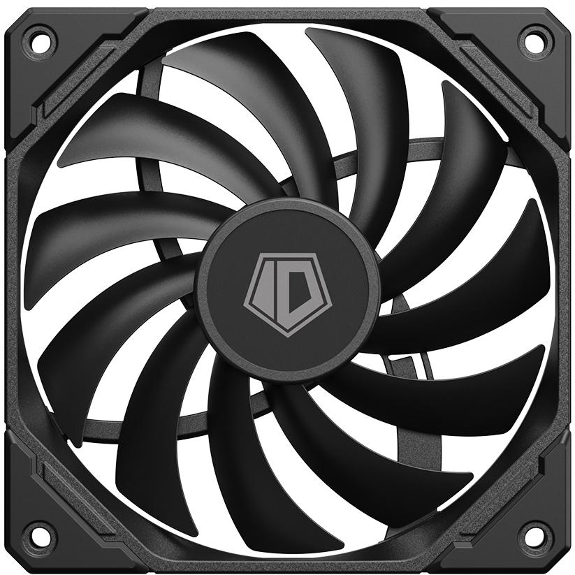 A large main feature product image of EX-DEMO ID-COOLING TF Series Slim 120mm PWM Fan (Black)