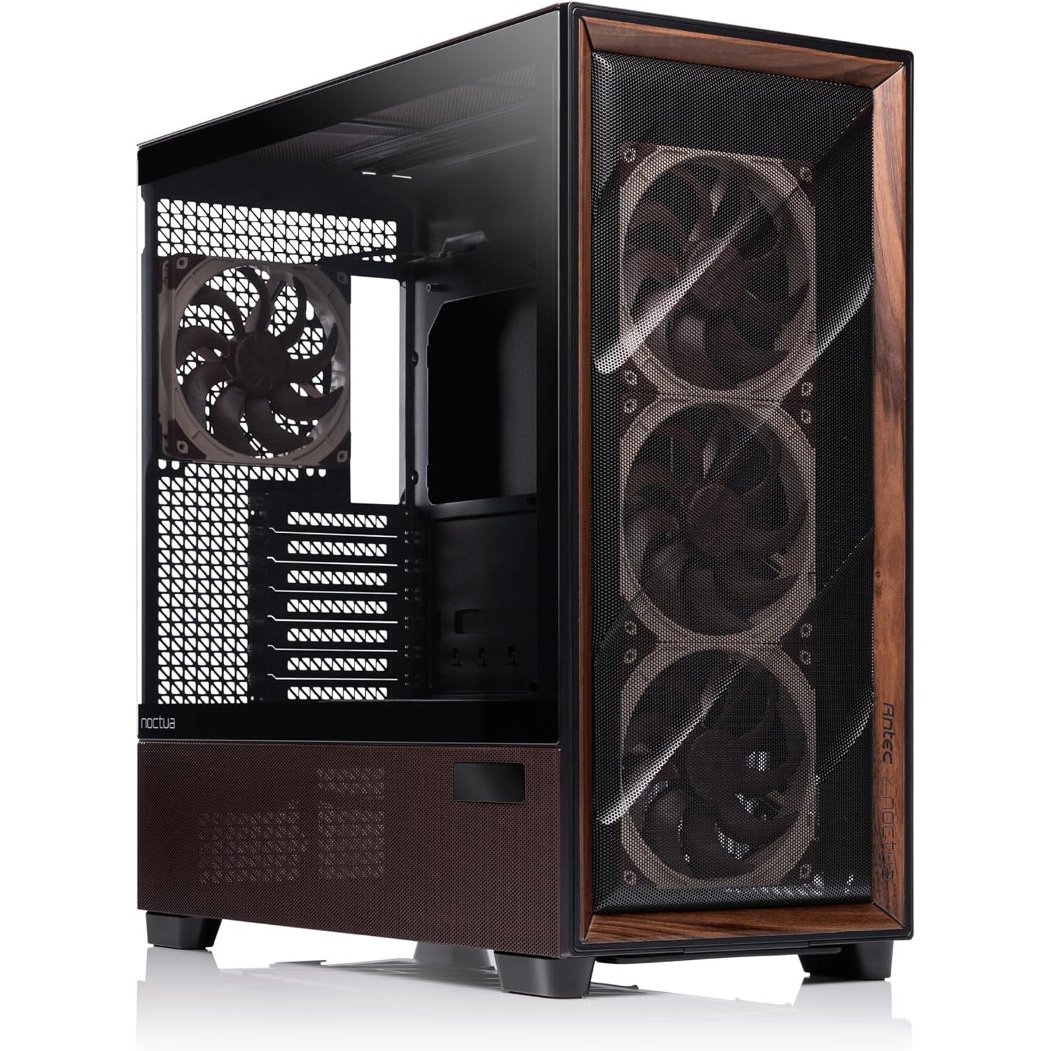 A large main feature product image of Antec Flux Pro Noctua Edition Full Tower Case eATX Case