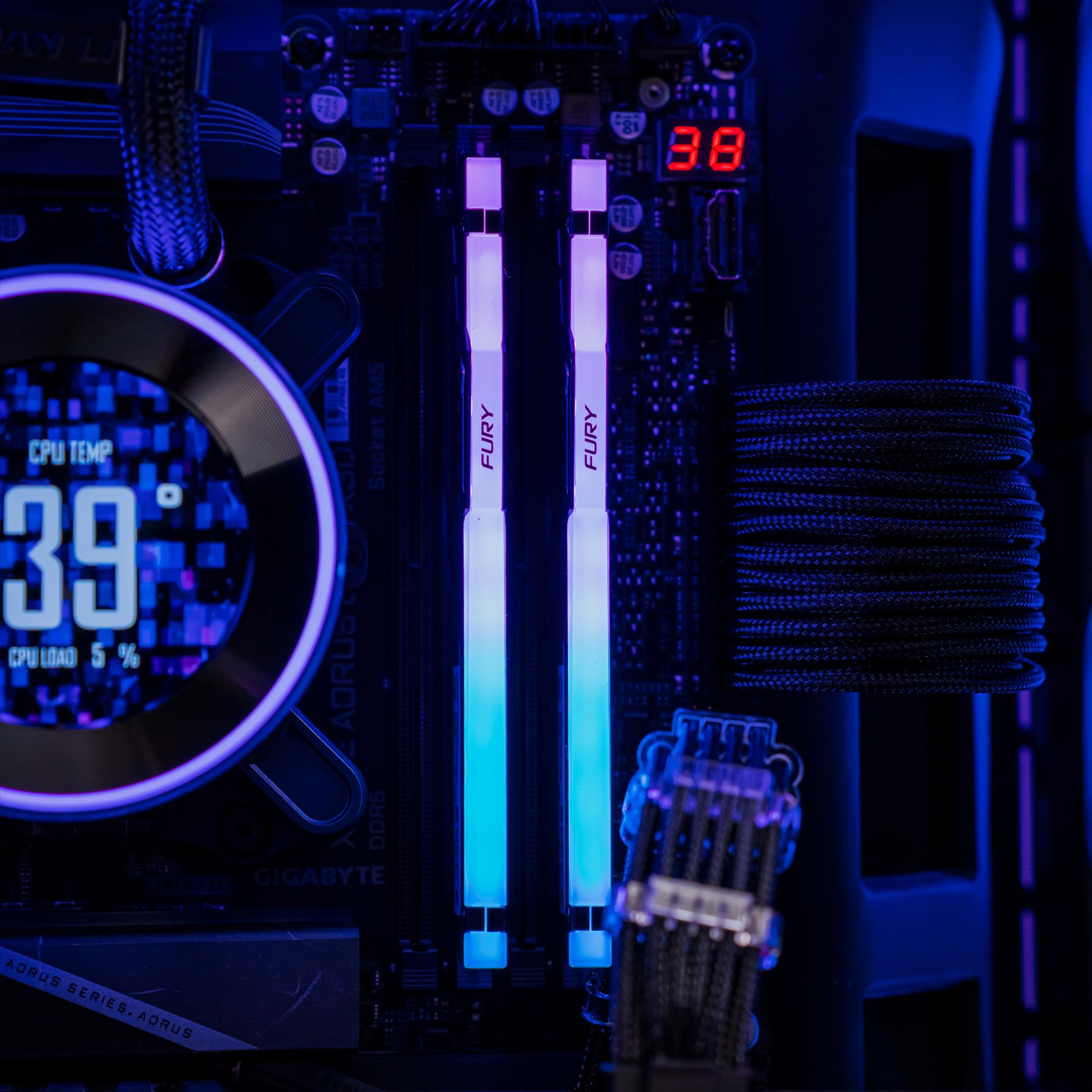 A large main feature product image of PLE Infinite RTX 5090 Prebuilt Ready To Go Gaming PC