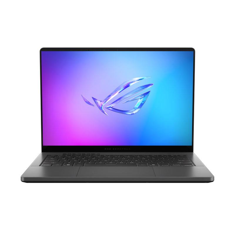 A large main feature product image of ASUS ROG Zephyrus G14 (GA403) - 14" 3K 120Hz OLED, Ryzen AI 9 HX 370, RTX 5060, 32GB/2TB - Win 11 Gaming Notebook