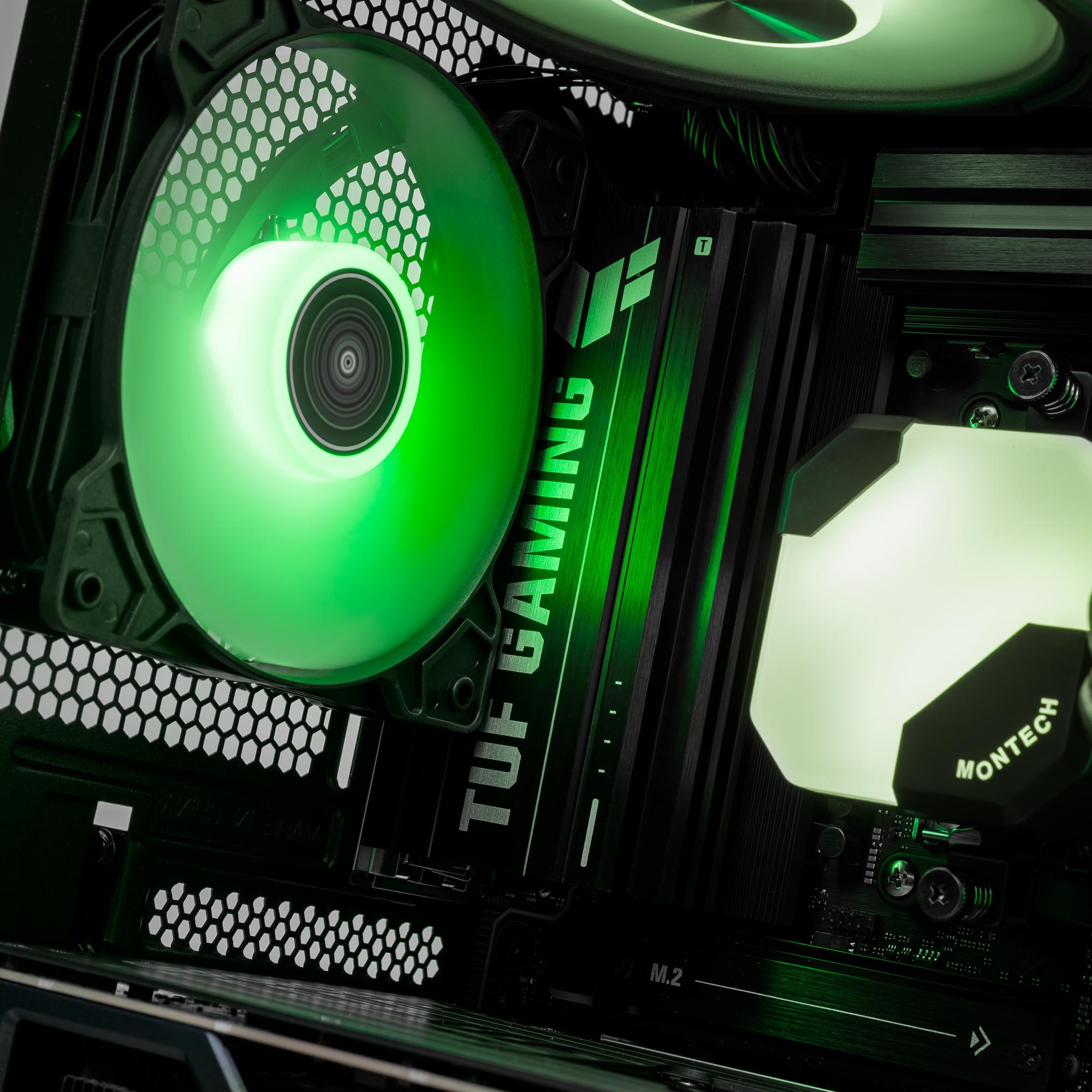 A large main feature product image of EX-DEMO PLE Ranger RTX 5070 Ti Prebuilt Ready To Go Gaming PC