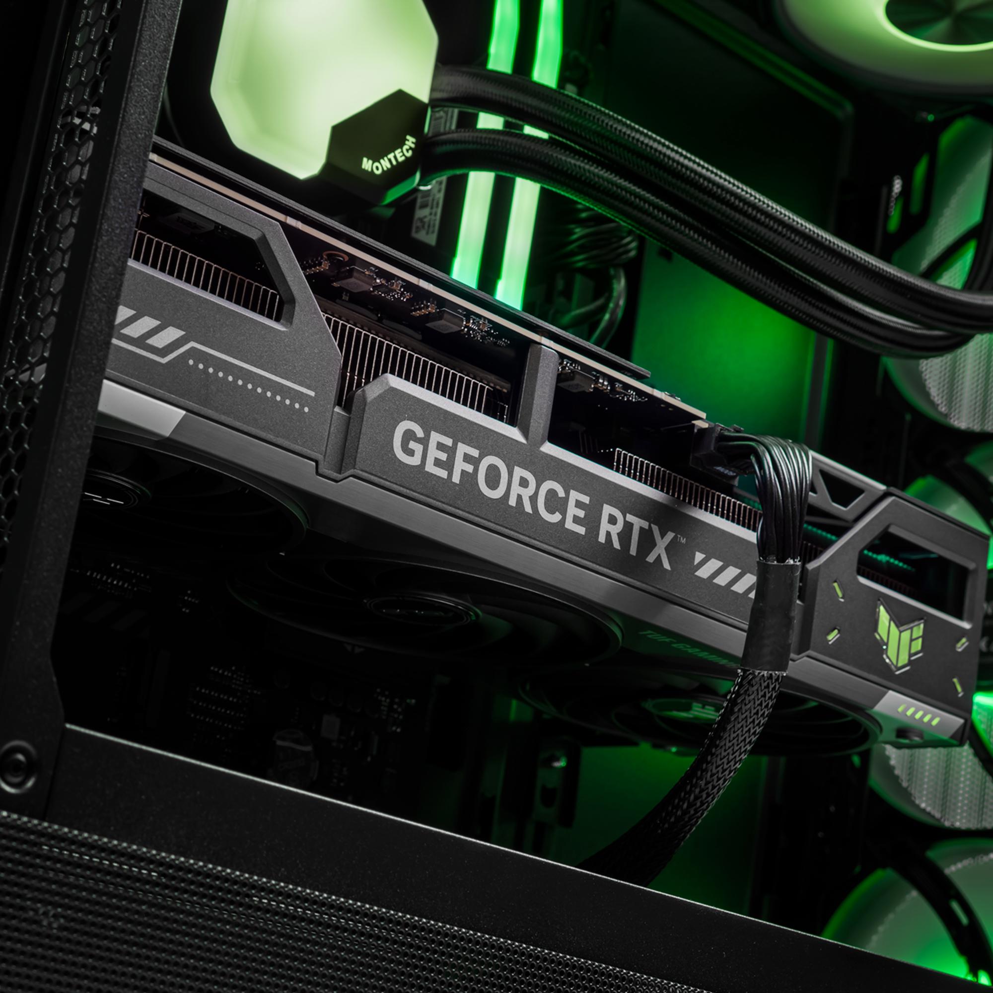 A large main feature product image of EX-DEMO PLE Ranger RTX 5070 Ti Prebuilt Ready To Go Gaming PC