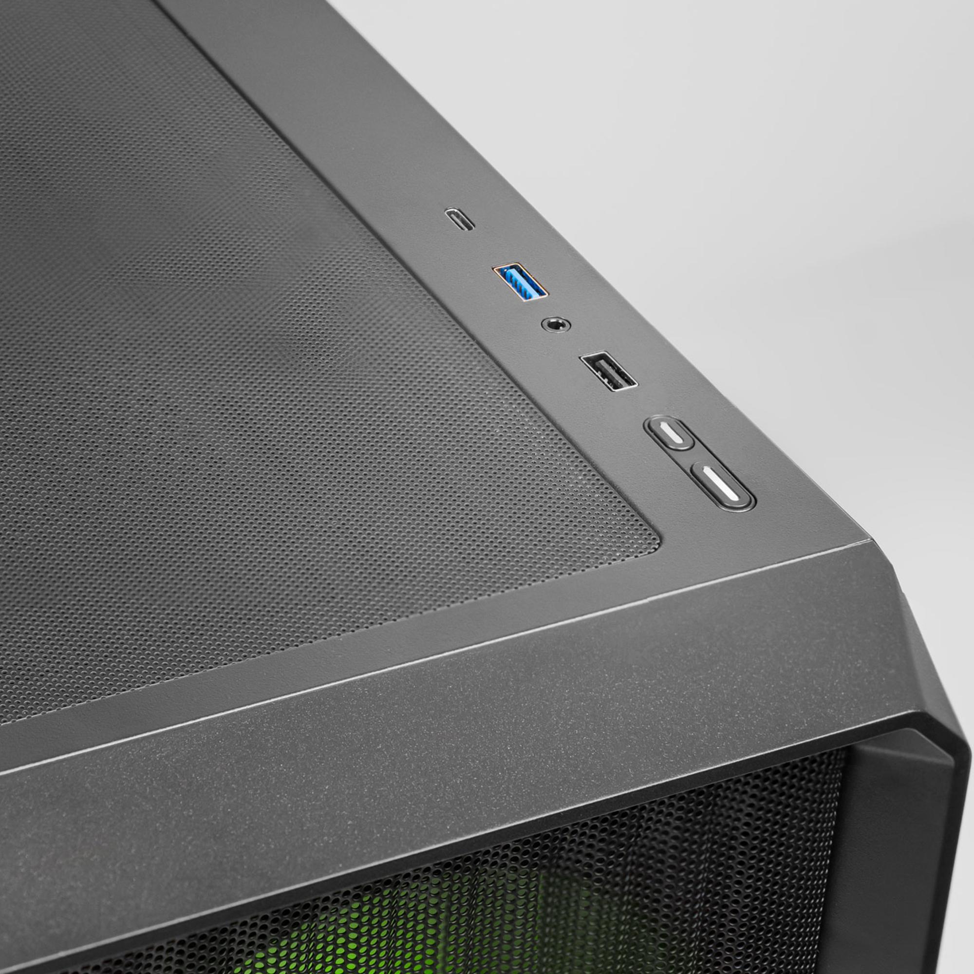 A large main feature product image of EX-DEMO PLE Ranger RTX 5070 Ti Prebuilt Ready To Go Gaming PC