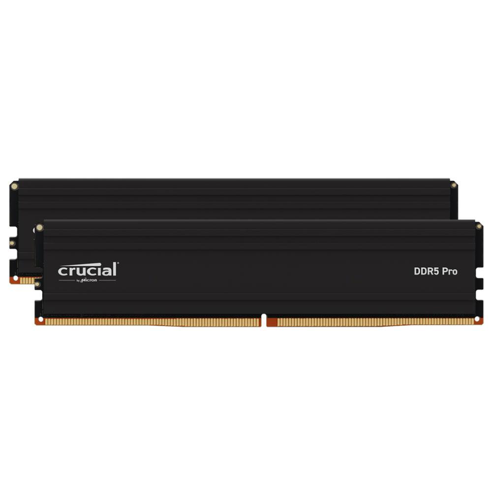 A large main feature product image of Crucial Pro 96GB Kit (2x48GB) DDR5-5600 C46