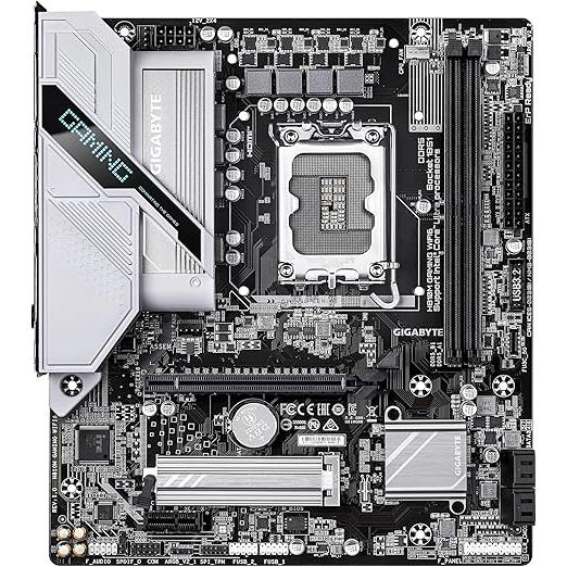 A large main feature product image of EX-DEMO Gigabyte H810M GAMING WiFi6 LGA1851 mATX Desktop Motherboard