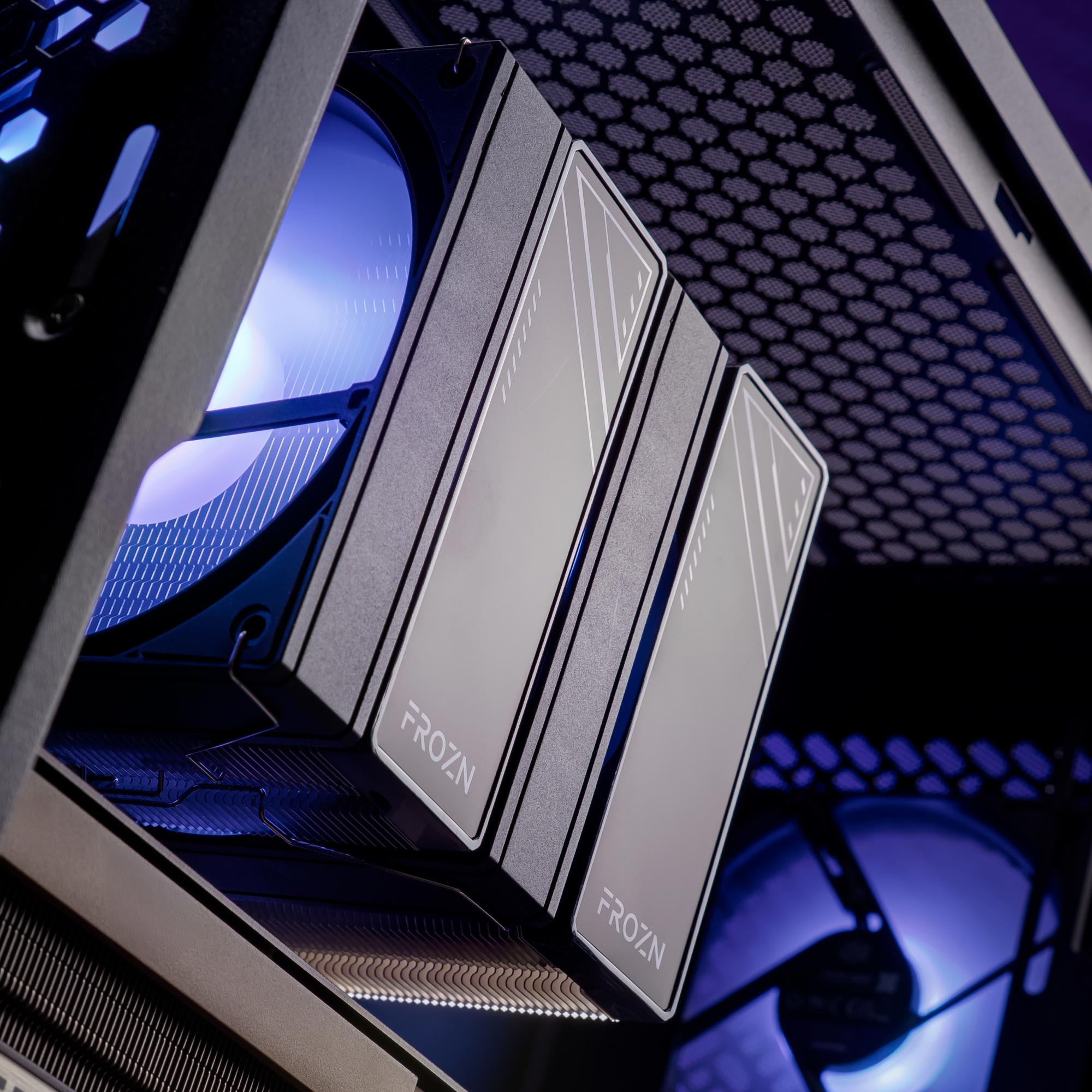 A large main feature product image of EX-DEMO PLE Quantum 5090 Prebuilt Ready To Go Gaming PC