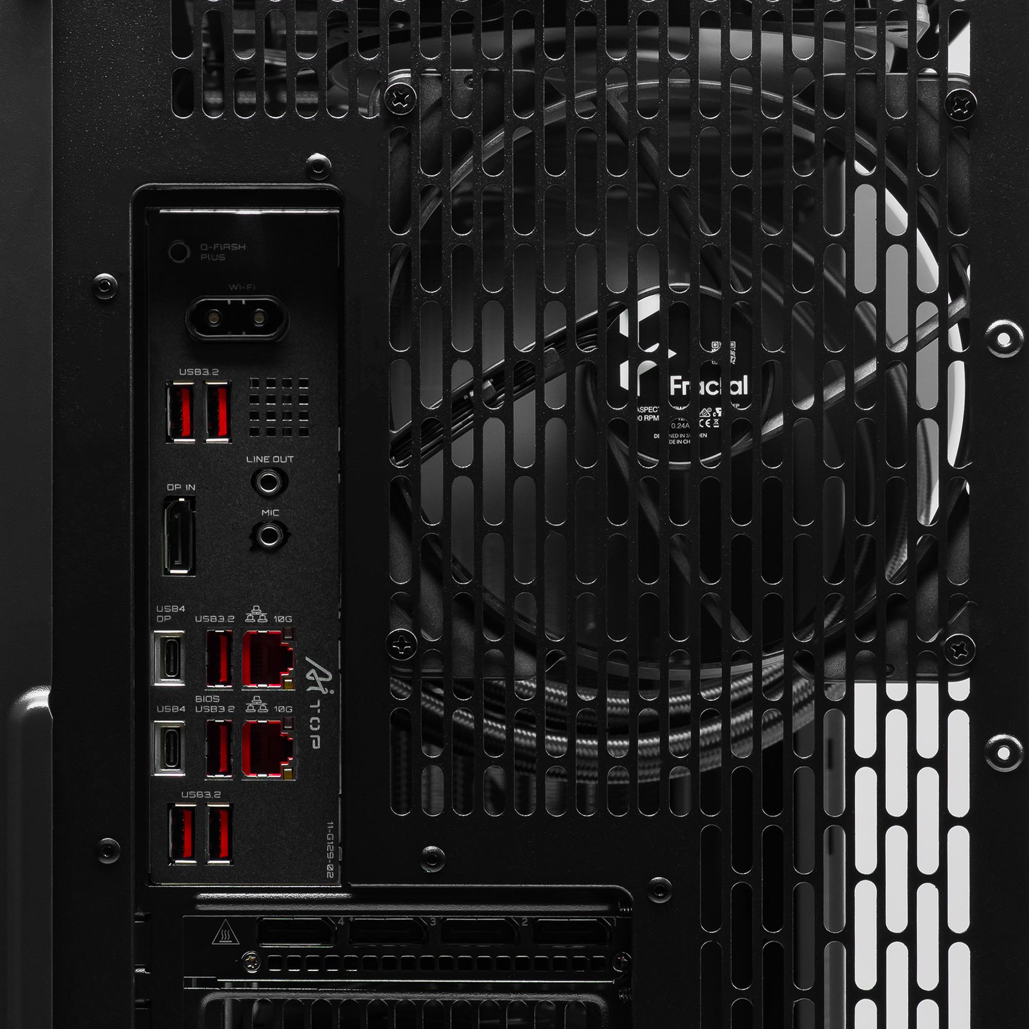 A large main feature product image of PLE Threadripper Dual RTX 4000 Prebuilt Ready To Go Workstation PC
