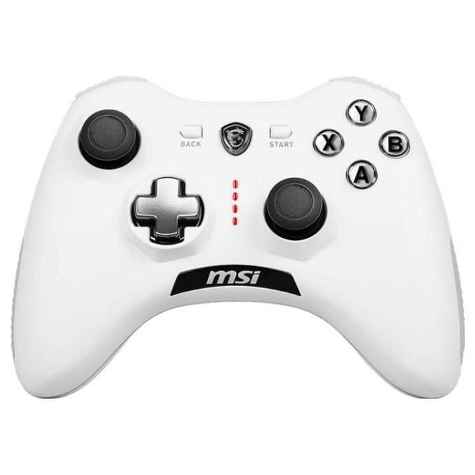 A large main feature product image of EX-DEMO EX-DEMO MSI Force GC20 V2 Wired Controller White