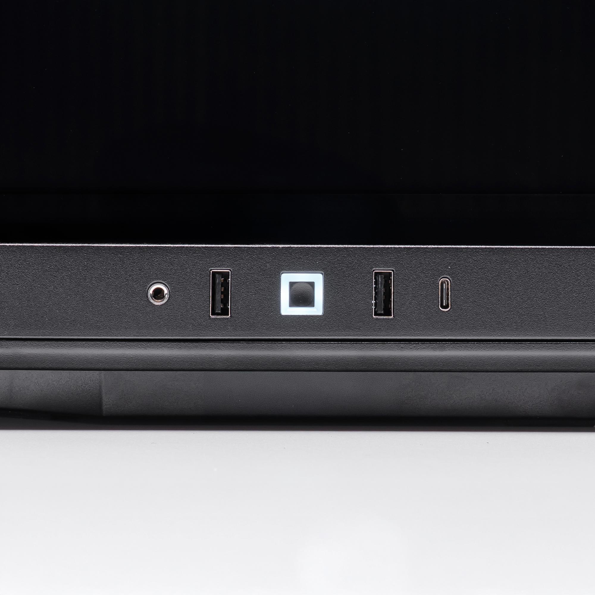 A large main feature product image of PLE Midnight Void RTX 5070 Prebuilt Ready To Go Gaming PC