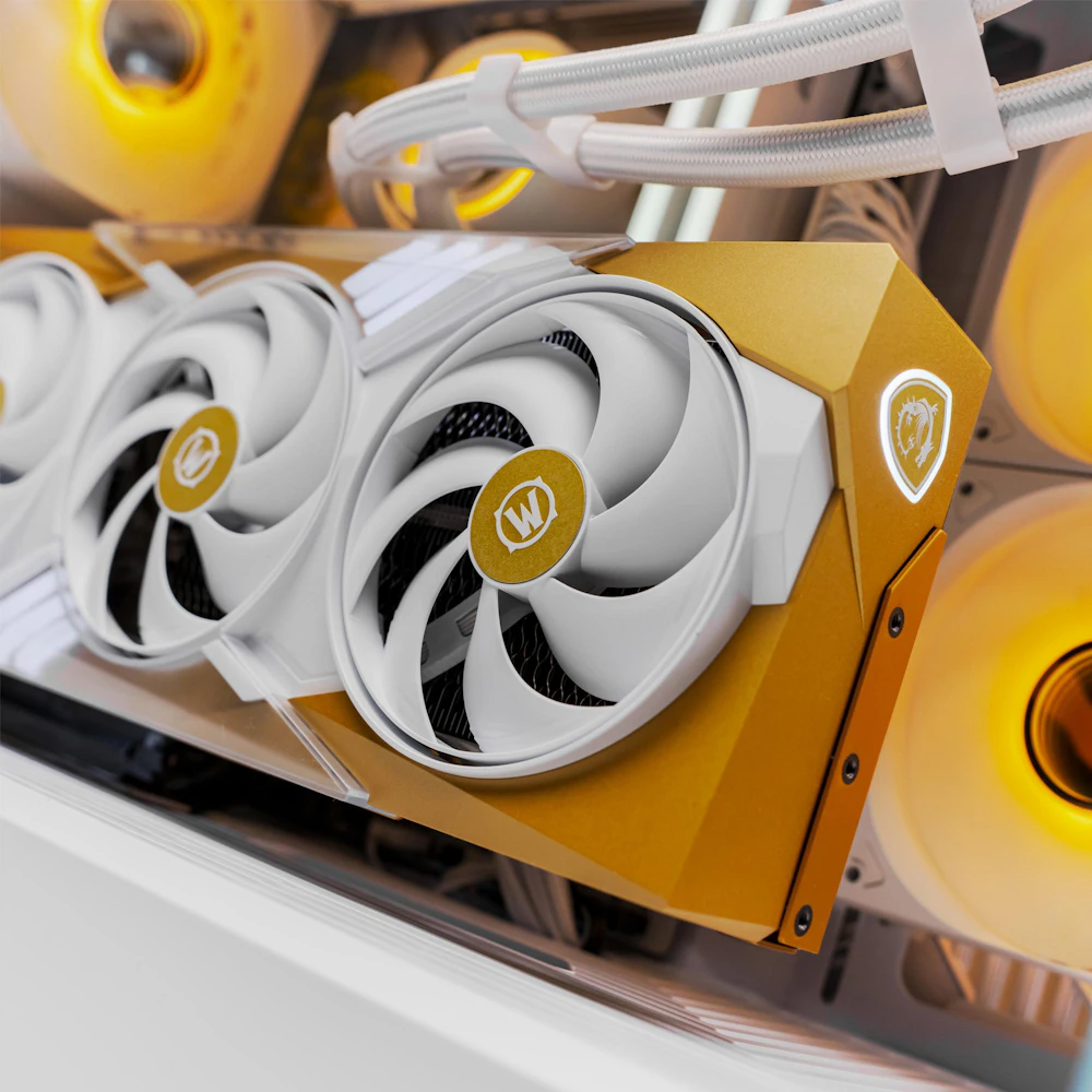 A large main feature product image of PLE Midnight Light RTX 5070 Prebuilt Ready To Go Gaming PC