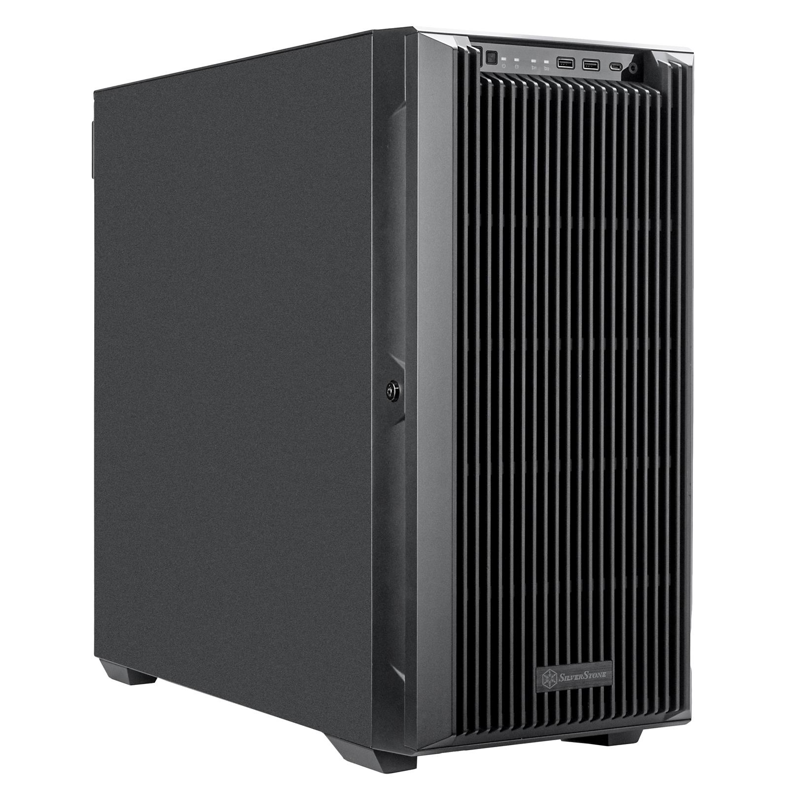 A large main feature product image of SilverStone CS383 8-Bay Full Tower NAS Case