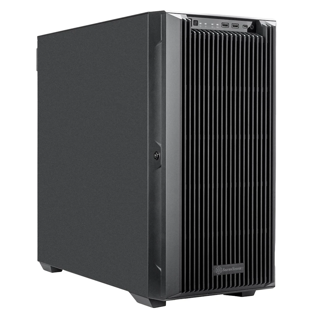 A large main feature product image of SilverStone CS383 8-Bay Full Tower NAS Case