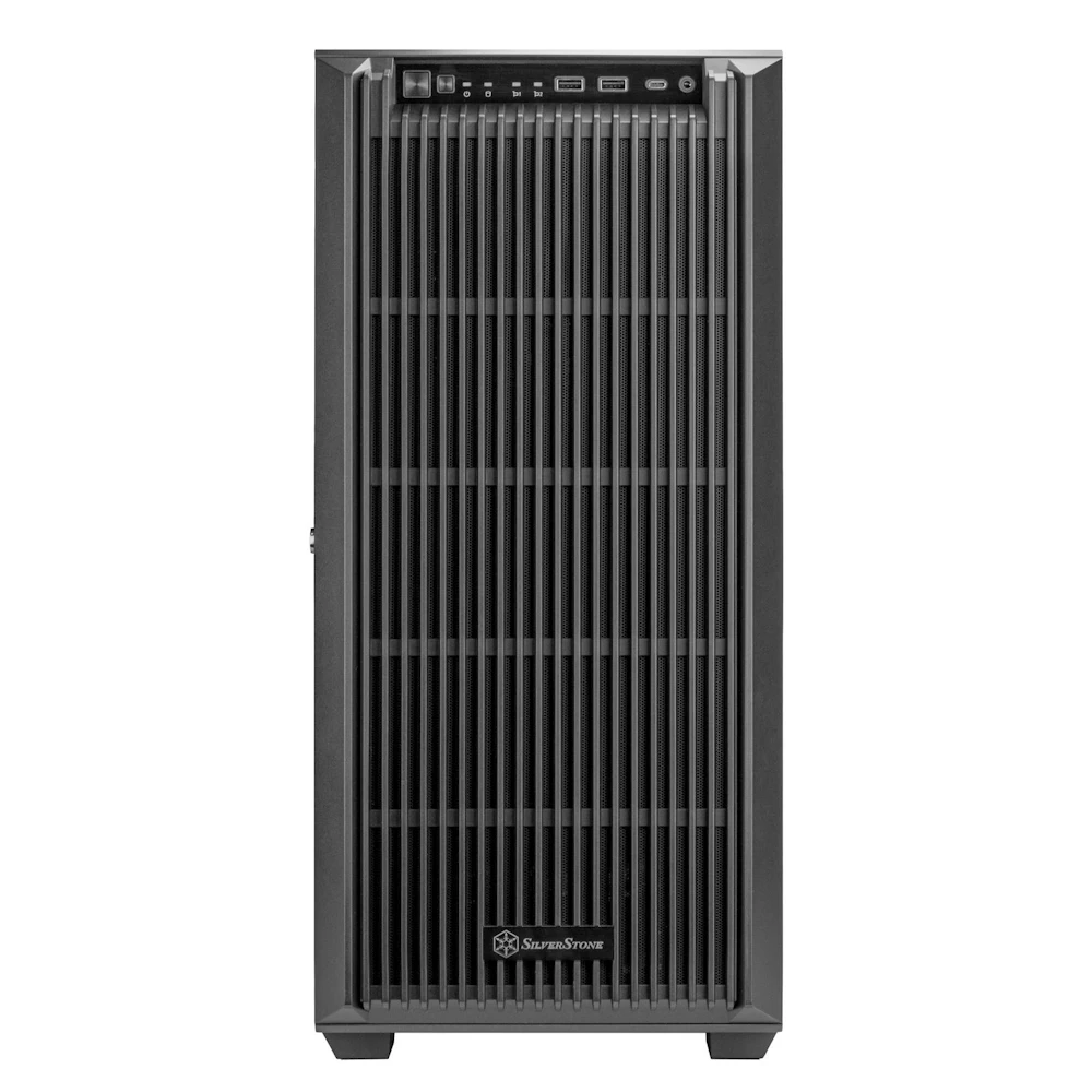A large main feature product image of SilverStone CS383 8-Bay Full Tower NAS Case