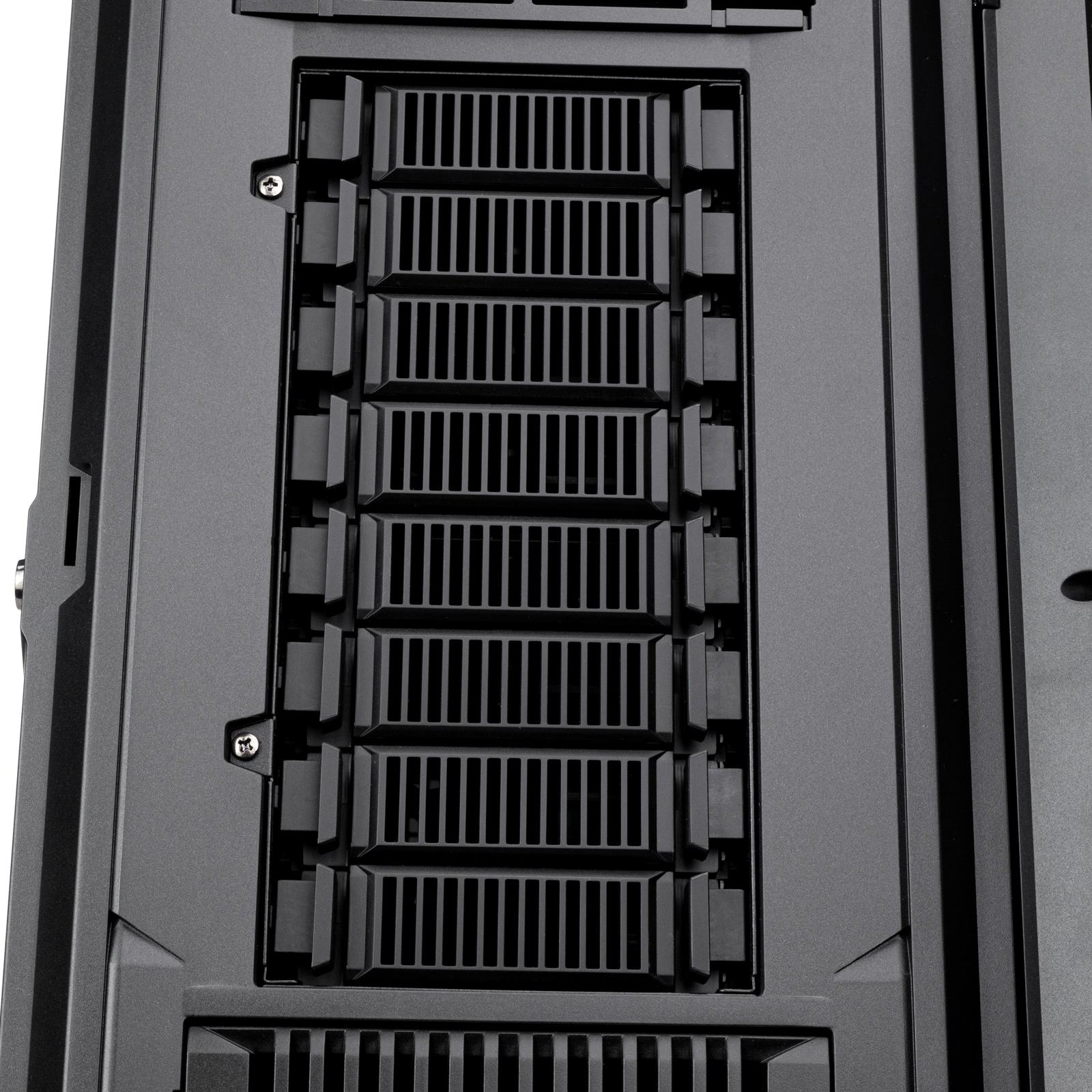 A large main feature product image of SilverStone CS383 8-Bay Full Tower NAS Case