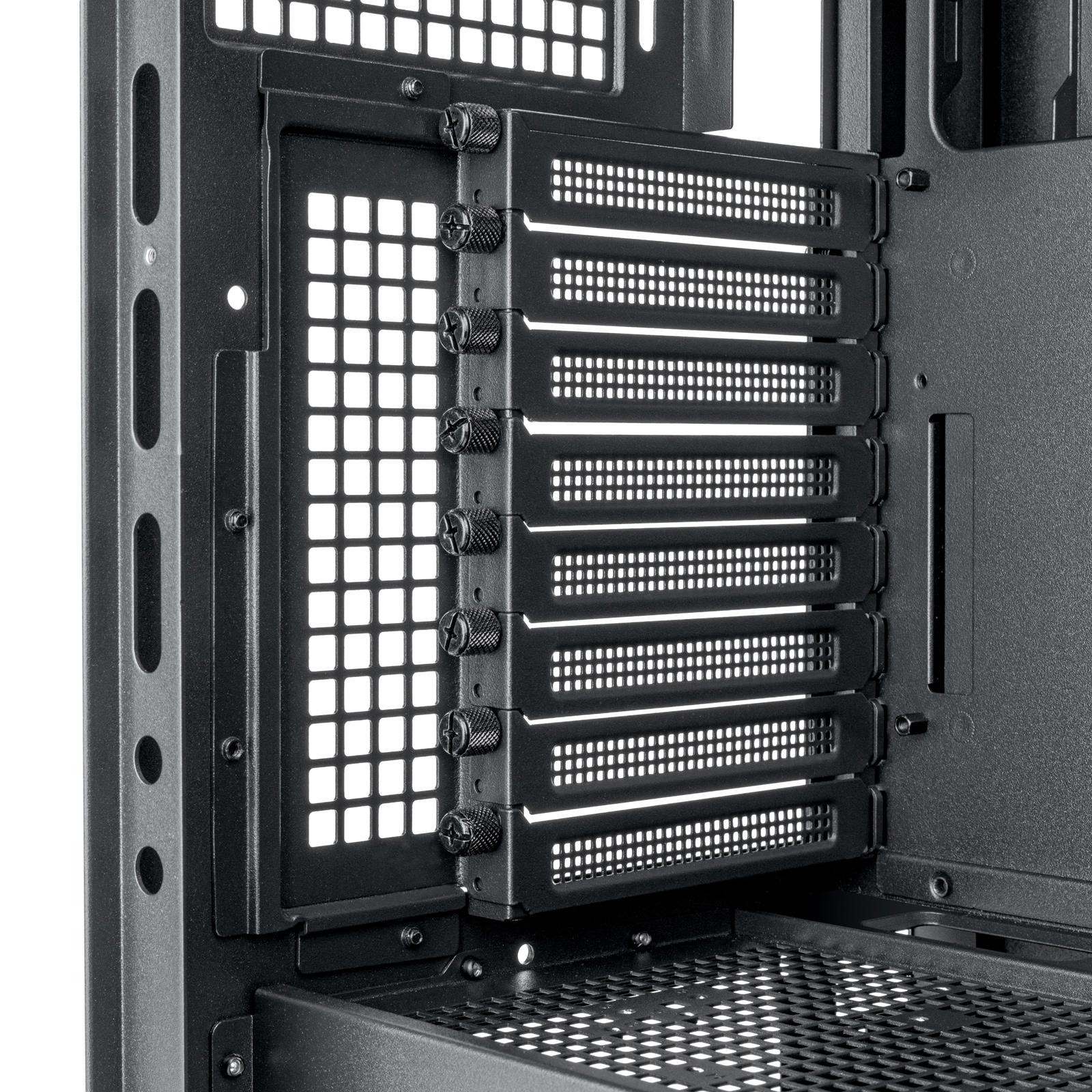 A large main feature product image of SilverStone CS383 8-Bay Full Tower NAS Case