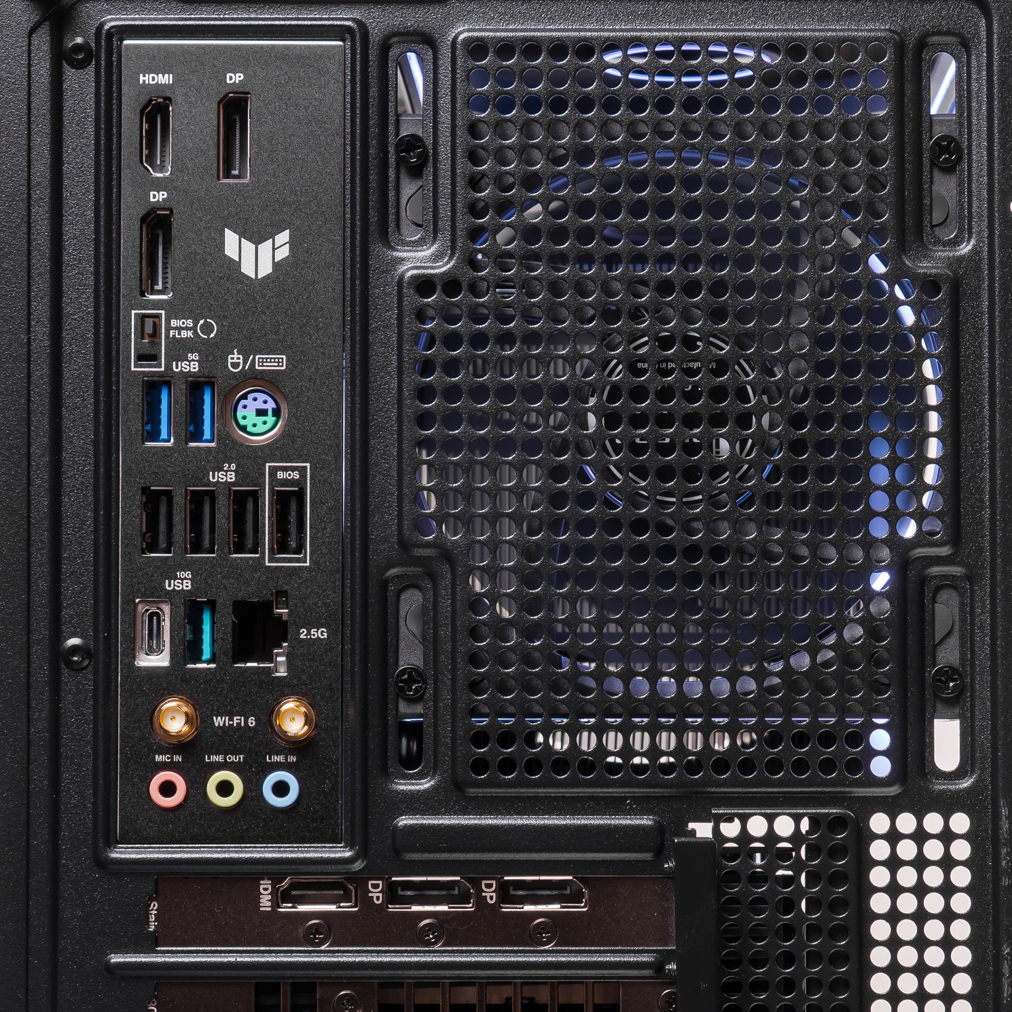 A large main feature product image of EX-DEMO PLE Carbon RX 9060 XT Prebuilt Ready To Go Gaming PC
