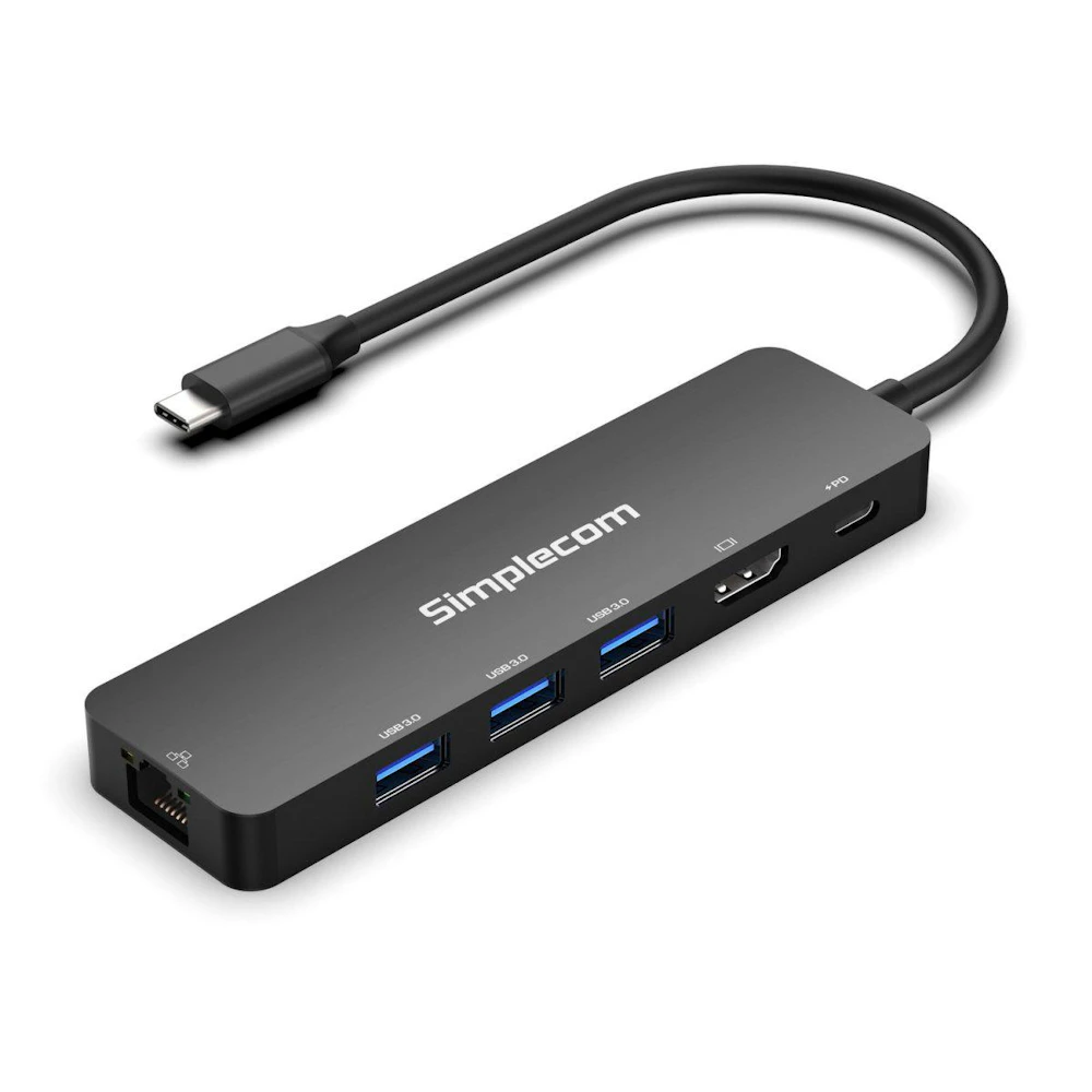 Simplecom CHT560 USB-C SuperSpeed 6-in-1 Multiport Docking Station