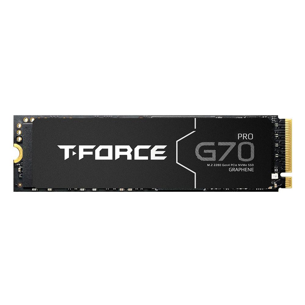 A large main feature product image of Team T-Force G70 Pro PCIe Gen4 NVMe M.2 SSD - 1TB