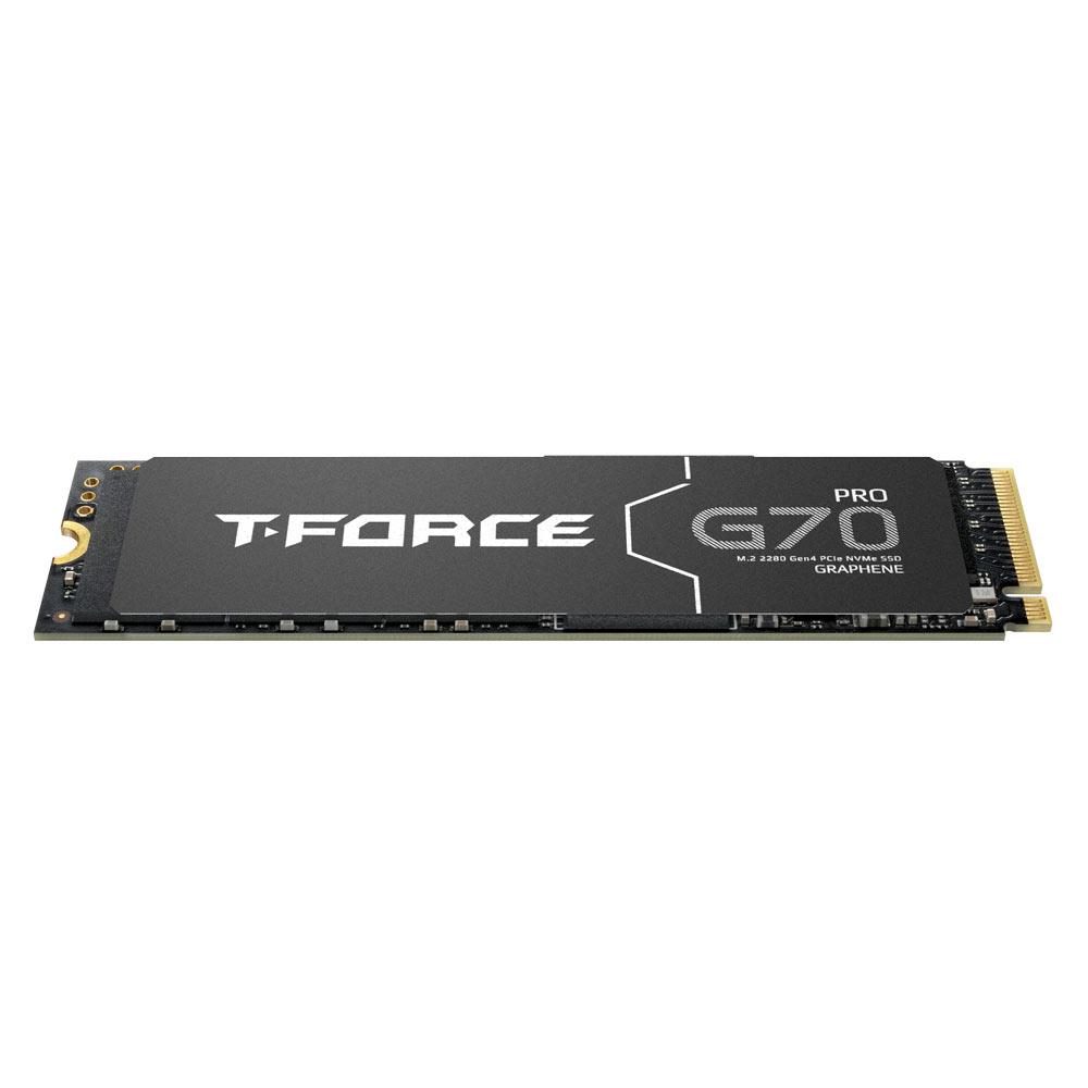 A large main feature product image of Team T-Force G70 Pro PCIe Gen4 NVMe M.2 SSD - 1TB