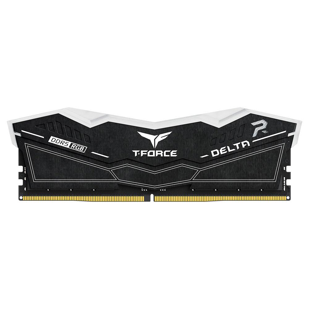 A large main feature product image of Team T-Force Delta RGB 16GB Kit (2x8GB) DDR5-5200 C40