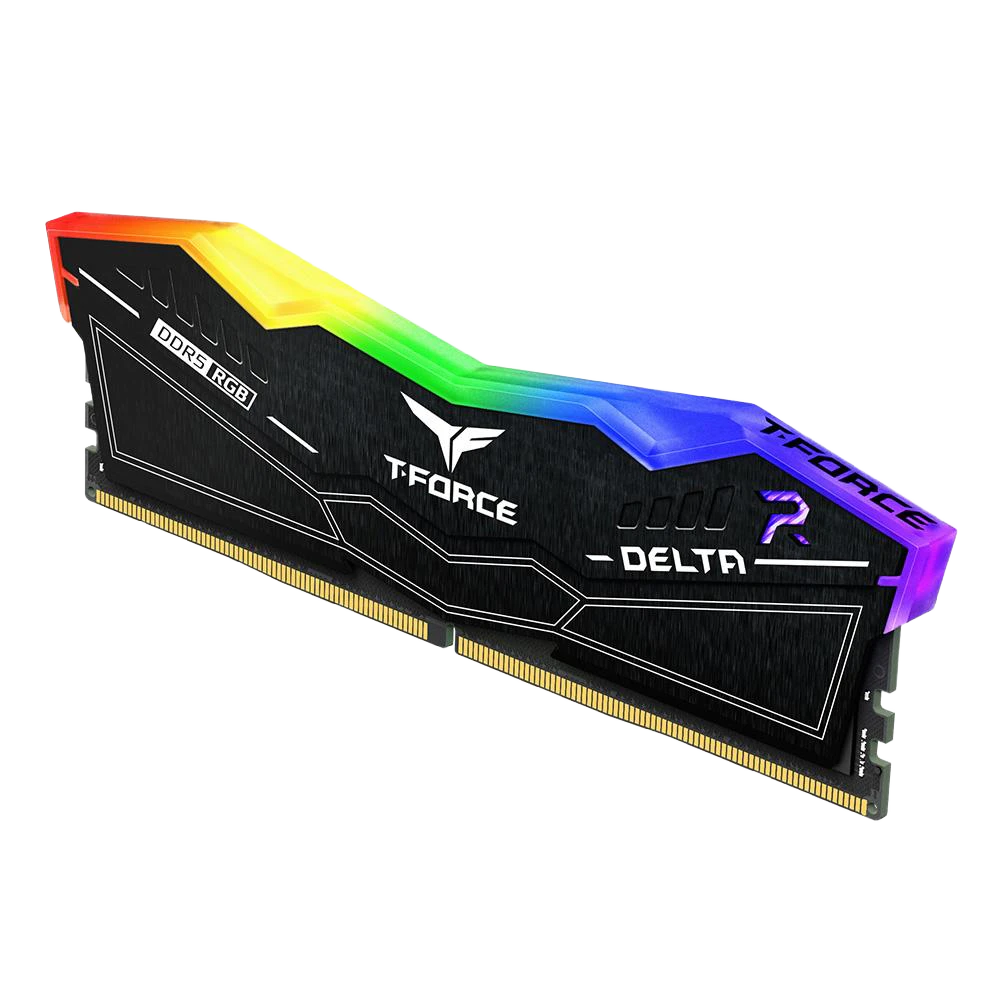 A large main feature product image of Team T-Force Delta RGB 32GB Kit (2x16GB) DDR5-6400 C40