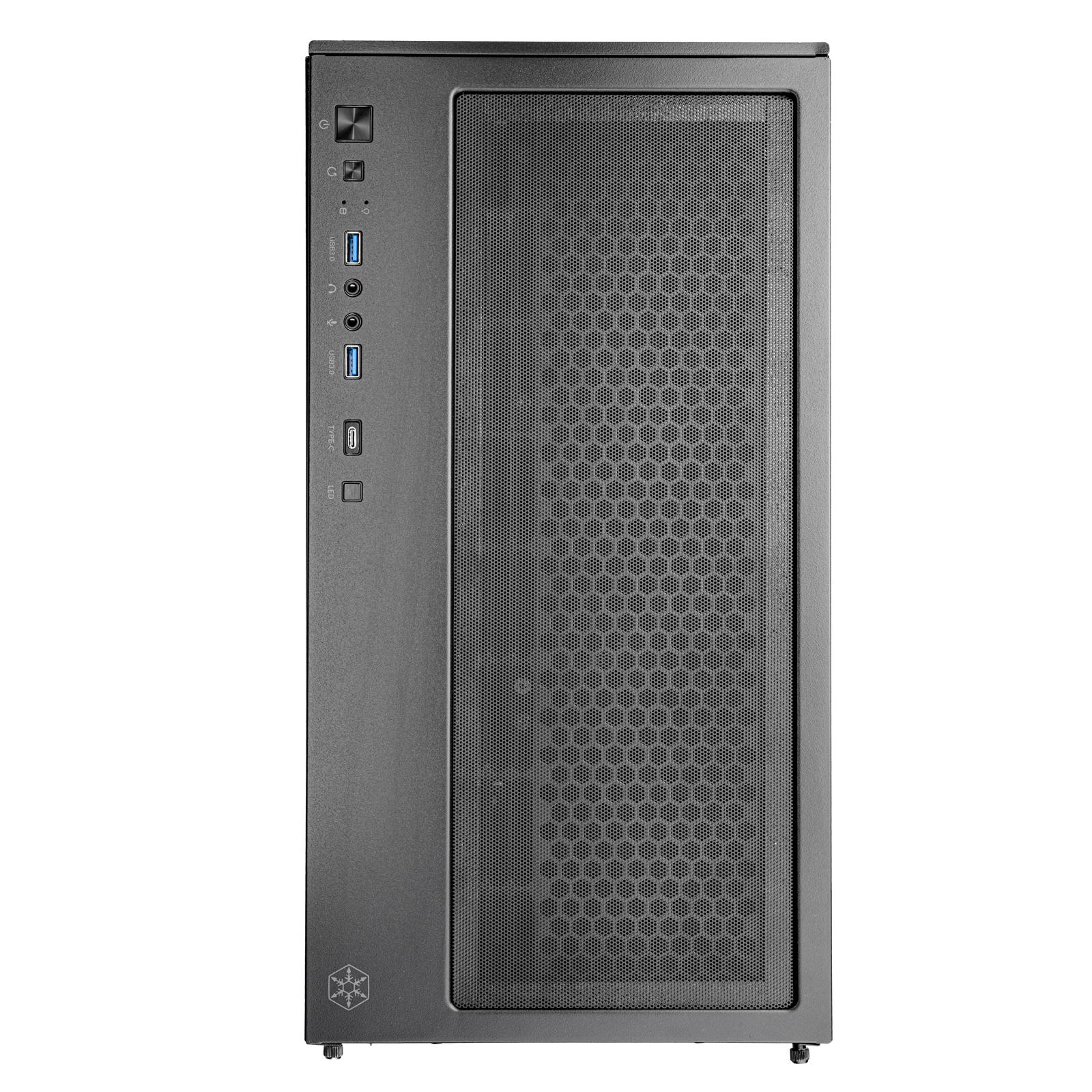 A large main feature product image of SilverStone Lucid 05 ARGB Mid Tower Case (Black)