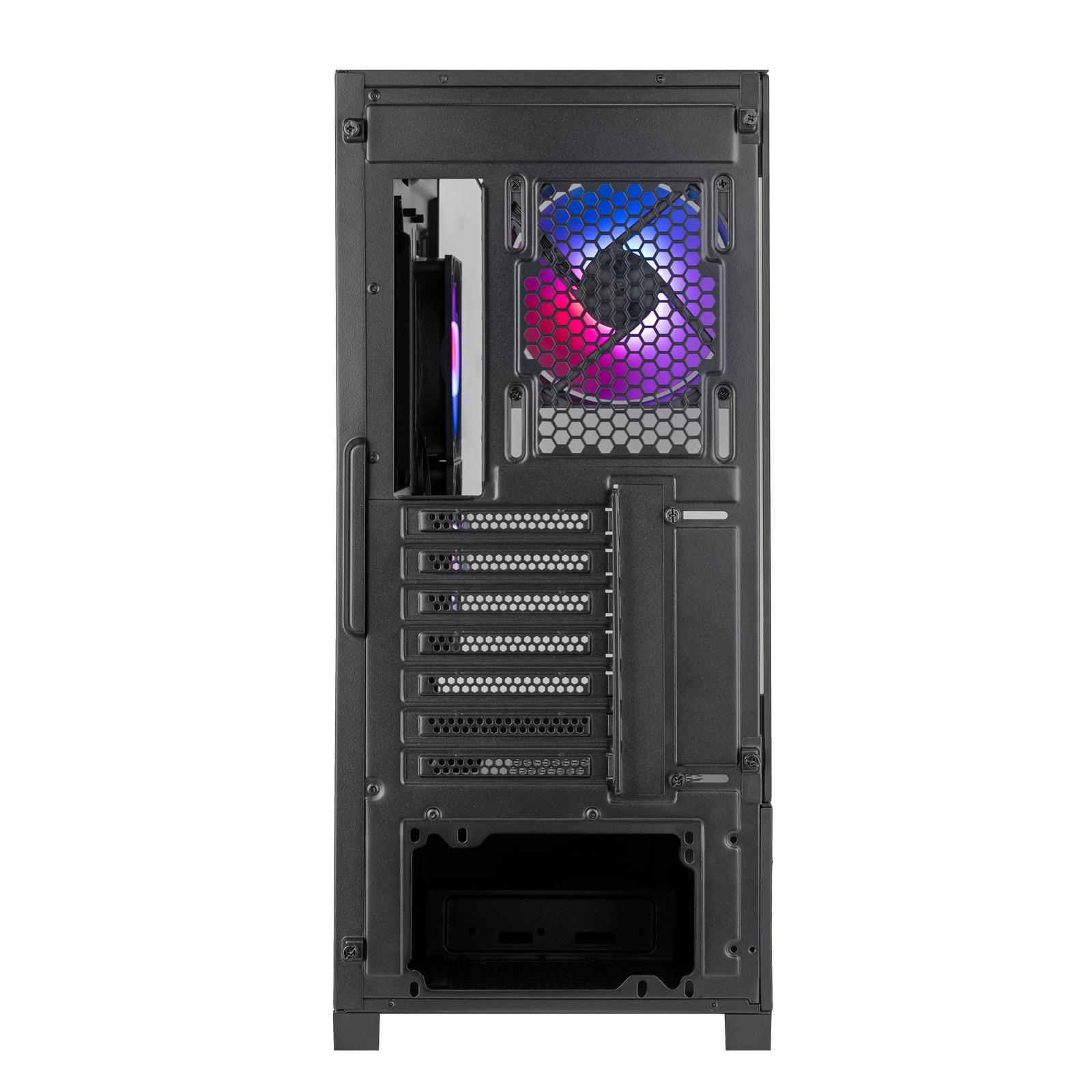 A large main feature product image of SilverStone Lucid 05 ARGB Mid Tower Case (Black)