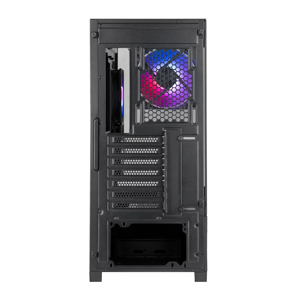 A large main feature product image of SilverStone Lucid 05 ARGB Mid Tower Case (Black)
