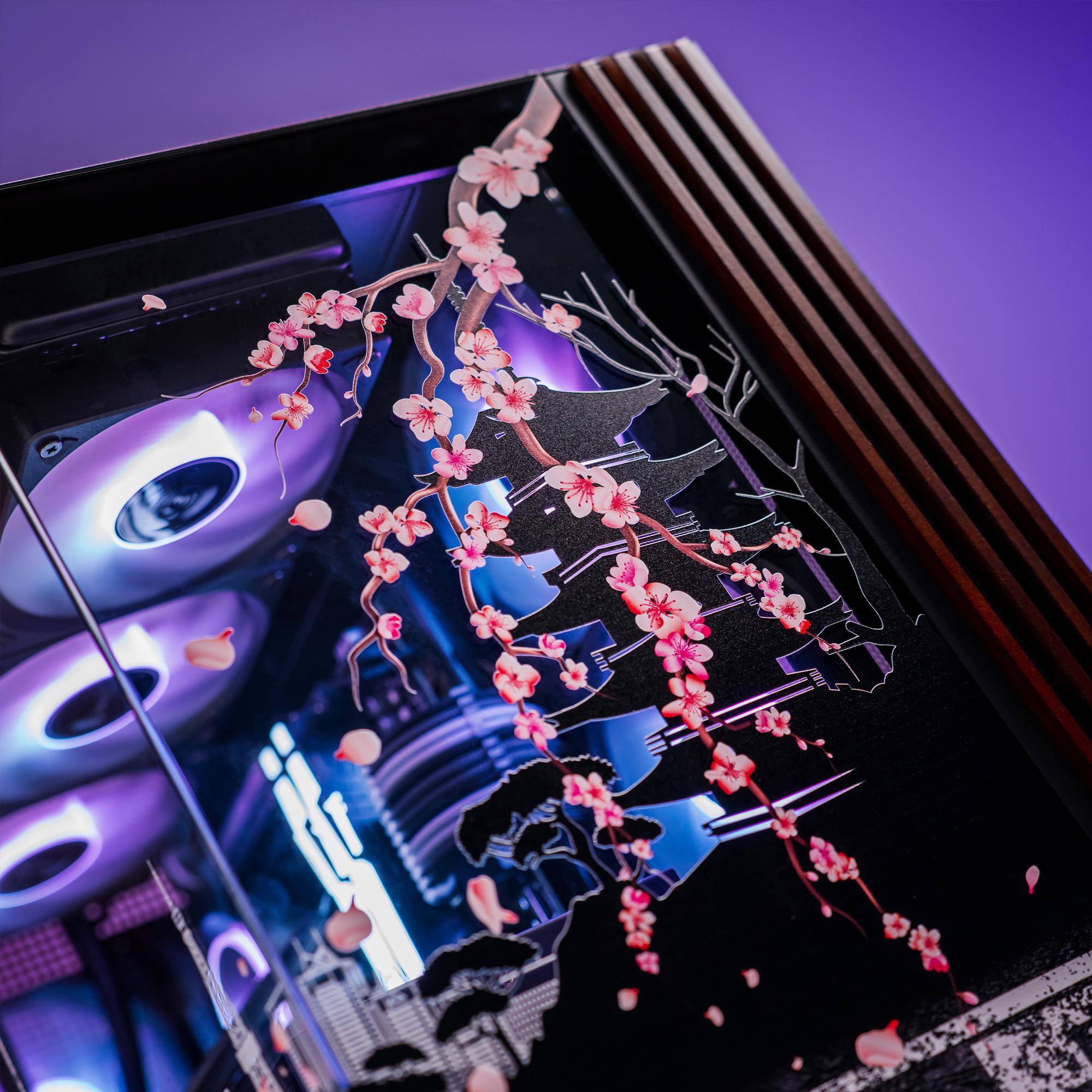 A large main feature product image of PLE Hakone RTX 5080 Prebuilt Ready To Go Gaming PC