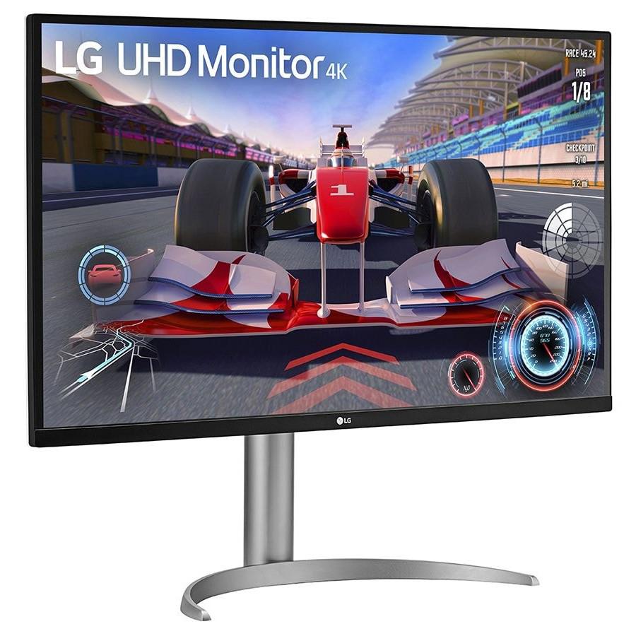 A large main feature product image of LG 32UQ750P-W - 31.5" 4K 2160p 144Hz VA Monitor