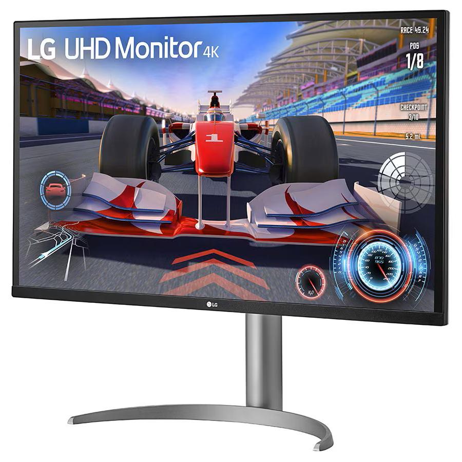 A large main feature product image of LG 32UQ750P-W - 31.5" 4K 2160p 144Hz VA Monitor