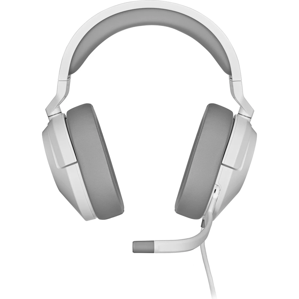 A large main feature product image of EX-DEMO Corsair HS55 SURROUND Wired Gaming Headset (White)
