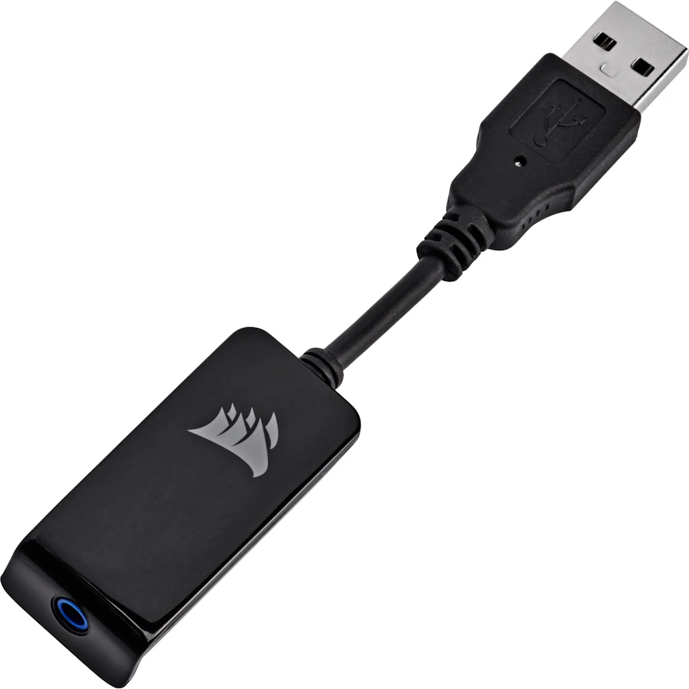 A large main feature product image of EX-DEMO Corsair HS55 SURROUND Wired Gaming Headset (White)