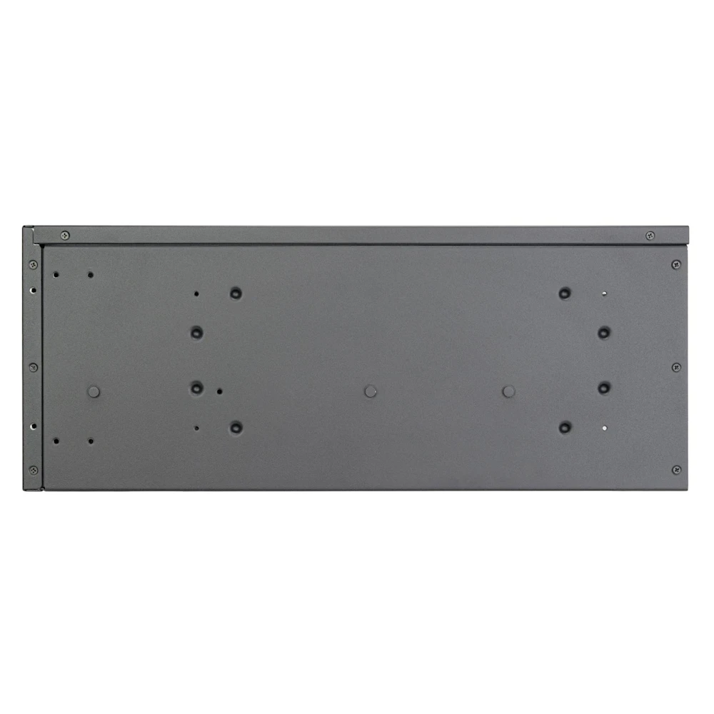 A large main feature product image of SilverStone RM4A 4U Rackmount Server Chassis w/ Enhanced Radiator Compatibility