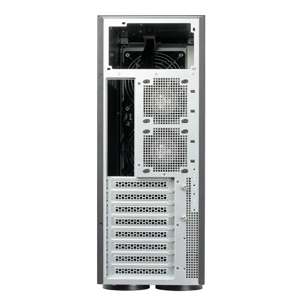 A large main feature product image of SilverStone WS380 High-Expandability Professional Workstation Full Tower Case