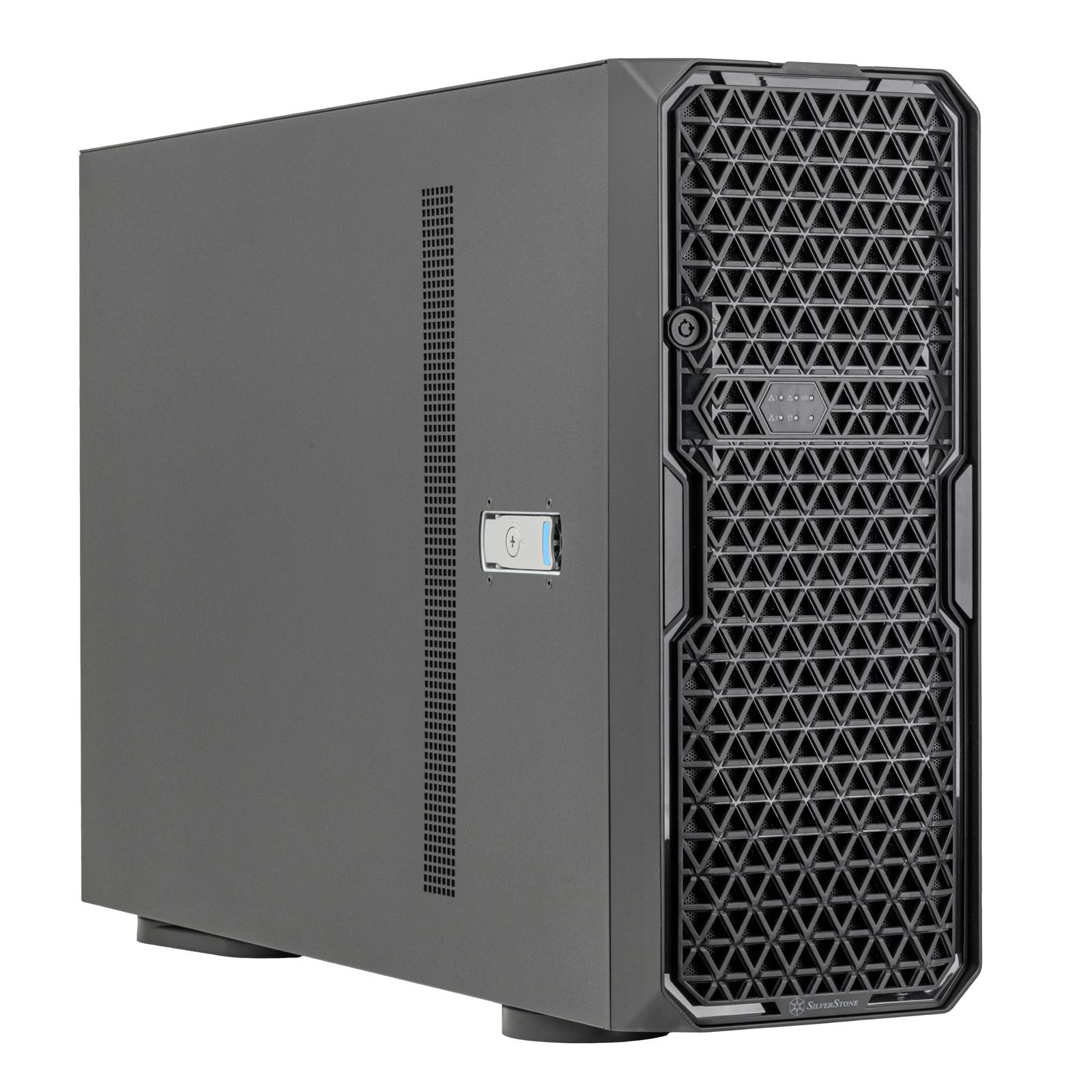 A large main feature product image of SilverStone WS380 High-Expandability Professional Workstation Full Tower Case
