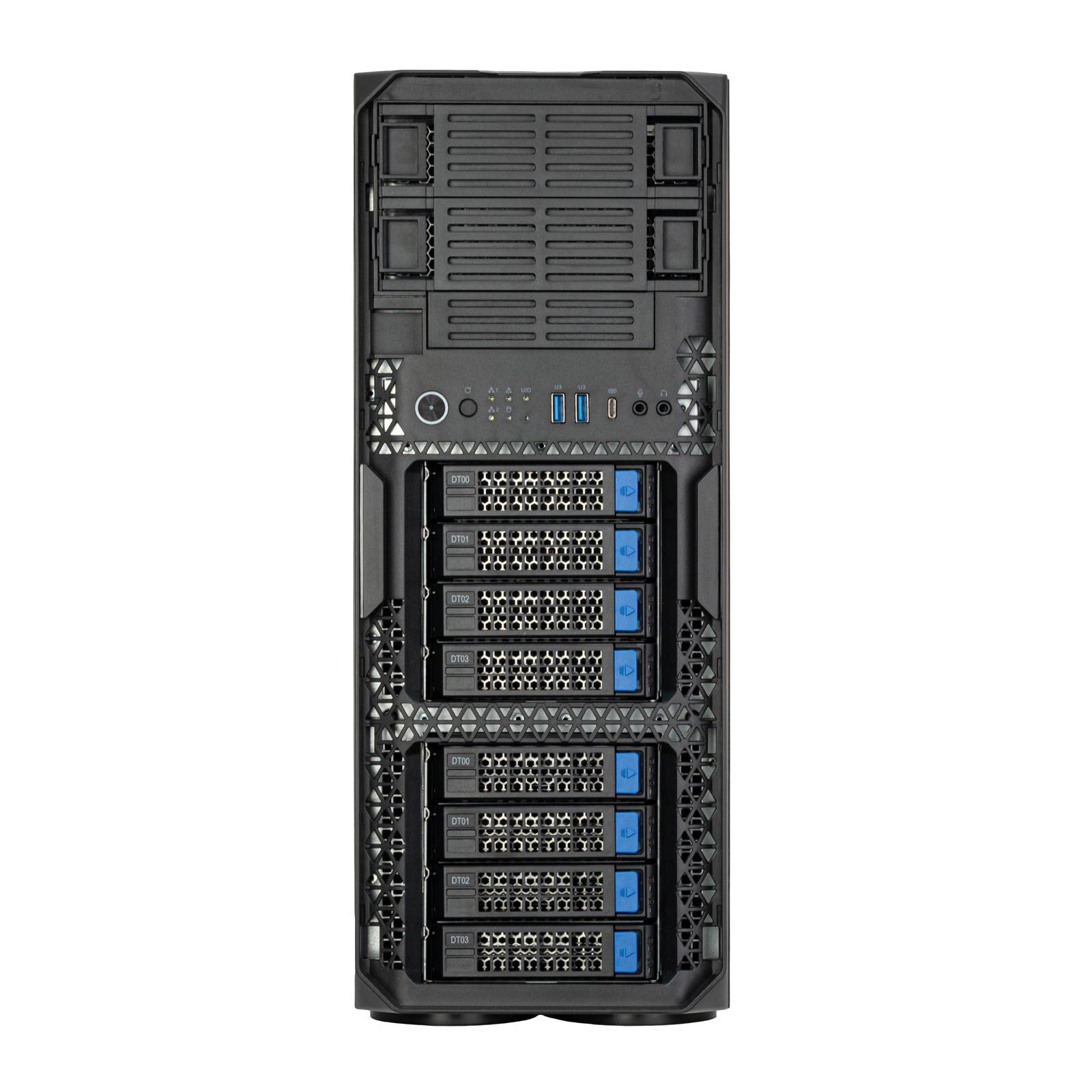 A large main feature product image of SilverStone WS380 High-Expandability Professional Workstation Full Tower Case