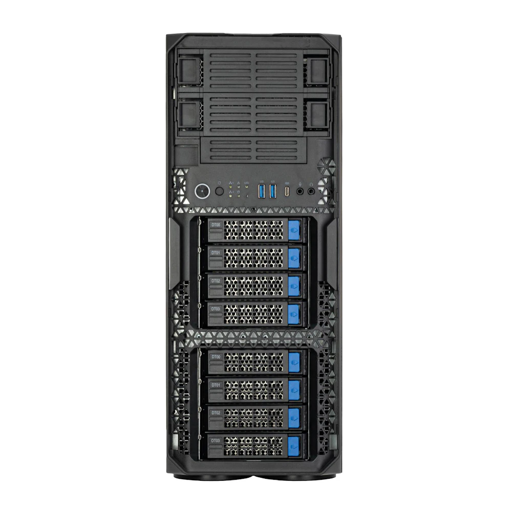 A large main feature product image of SilverStone WS380 High-Expandability Professional Workstation Full Tower Case