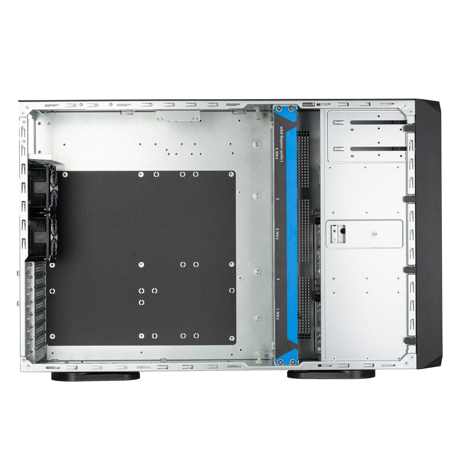 A large main feature product image of SilverStone WS380 High-Expandability Professional Workstation Full Tower Case