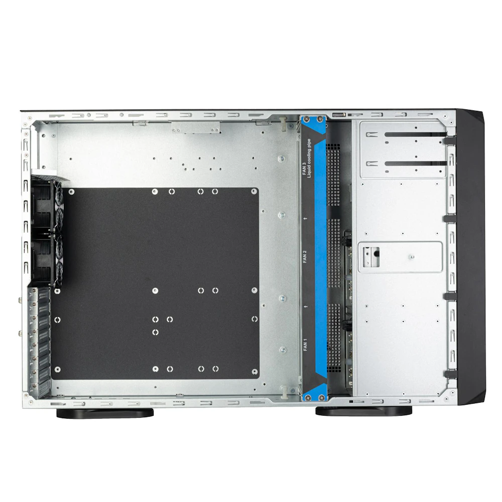 A large main feature product image of SilverStone WS380 High-Expandability Professional Workstation Full Tower Case