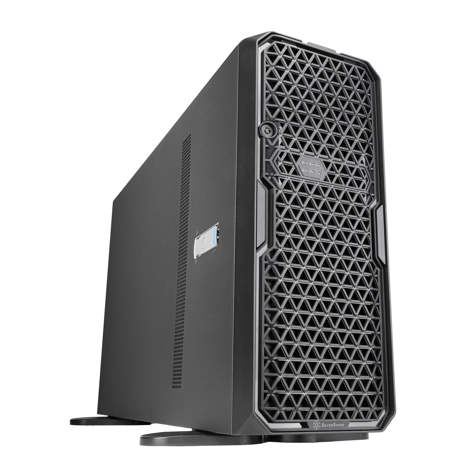 A large main feature product image of SilverStone WS380 High-Expandability Professional Workstation Full Tower Case