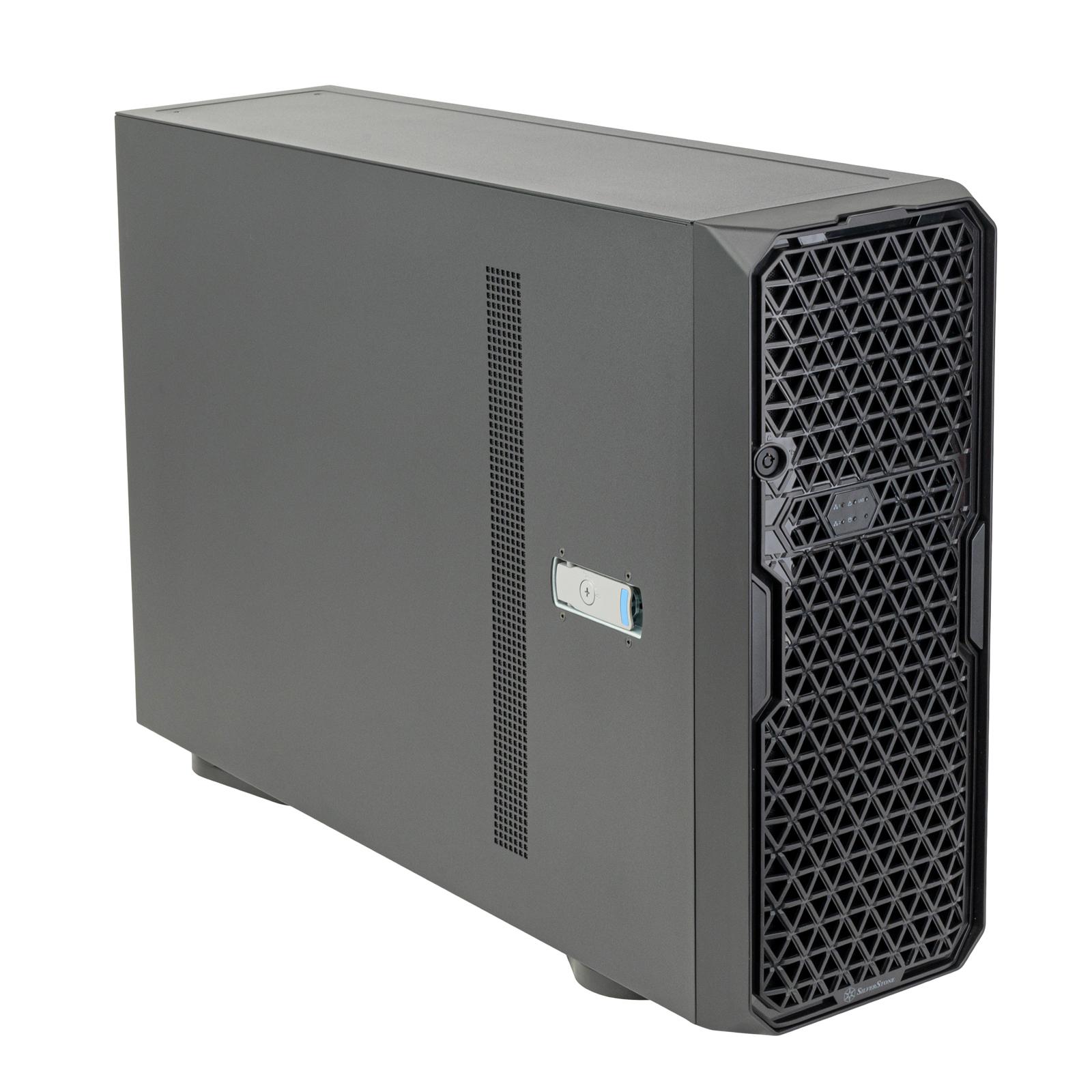 A large main feature product image of SilverStone WS380 High-Expandability Professional Workstation Full Tower Case