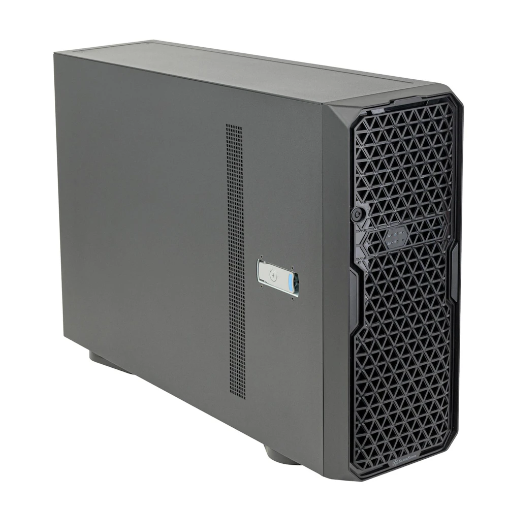 A large main feature product image of SilverStone WS380 High-Expandability Professional Workstation Full Tower Case