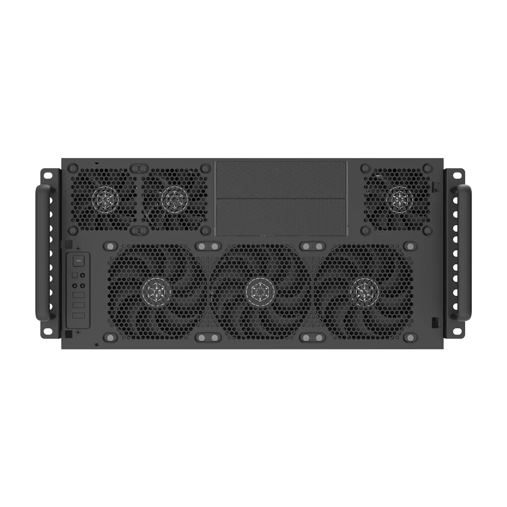 A large main feature product image of SilverStone RM53-502 5U Rackmount Server Chassis w/ Dual 5.25" Bays