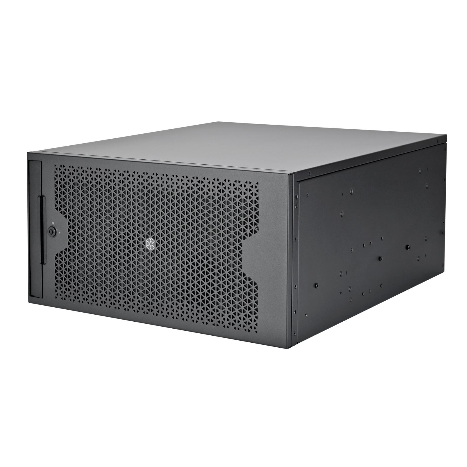 A large main feature product image of SilverStone RM53-502 5U Rackmount Server Chassis w/ Dual 5.25" Bays