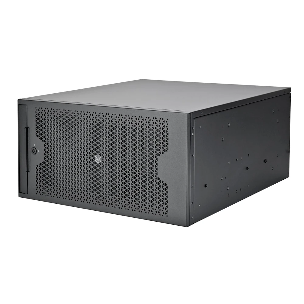 A large main feature product image of SilverStone RM53-502 5U Rackmount Server Chassis w/ Dual 5.25" Bays