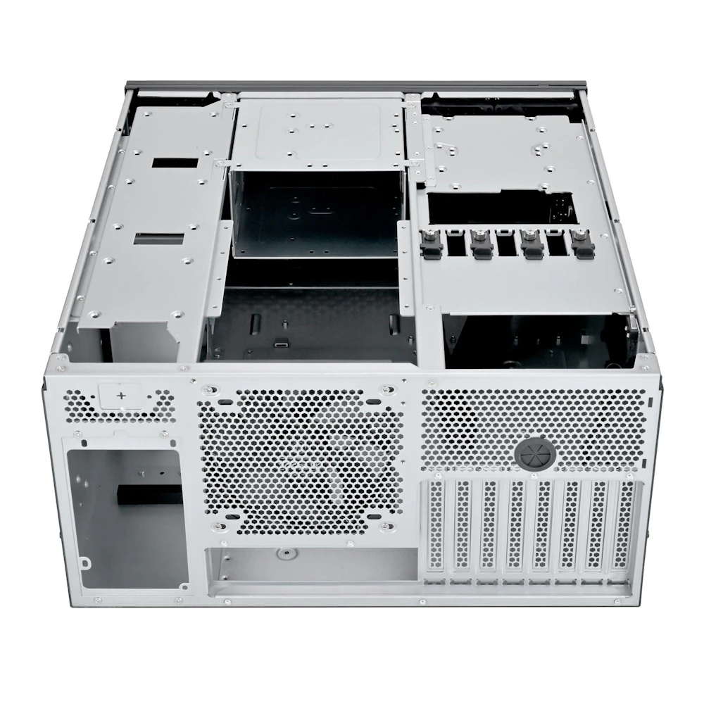 A large main feature product image of SilverStone RM53-502 5U Rackmount Server Chassis w/ Dual 5.25" Bays