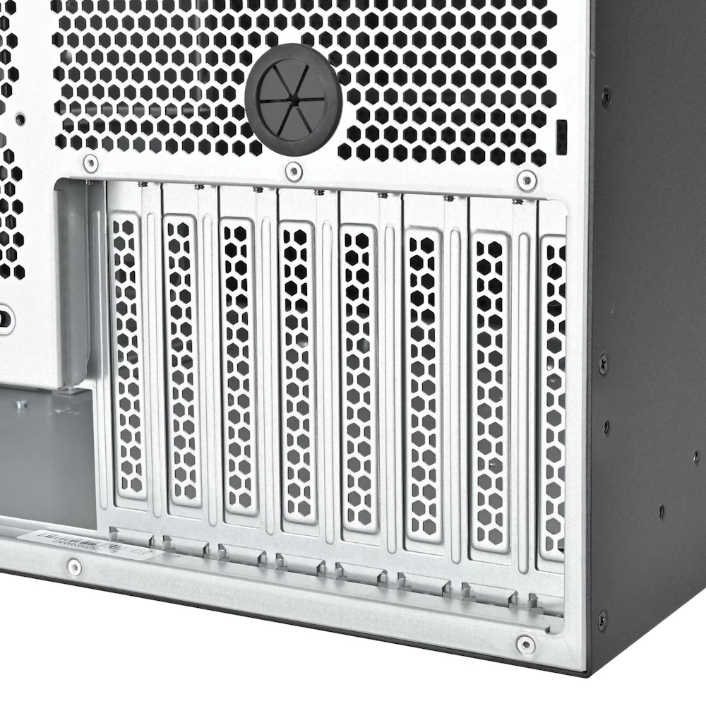 A large main feature product image of SilverStone RM53-502 5U Rackmount Server Chassis w/ Dual 5.25" Bays