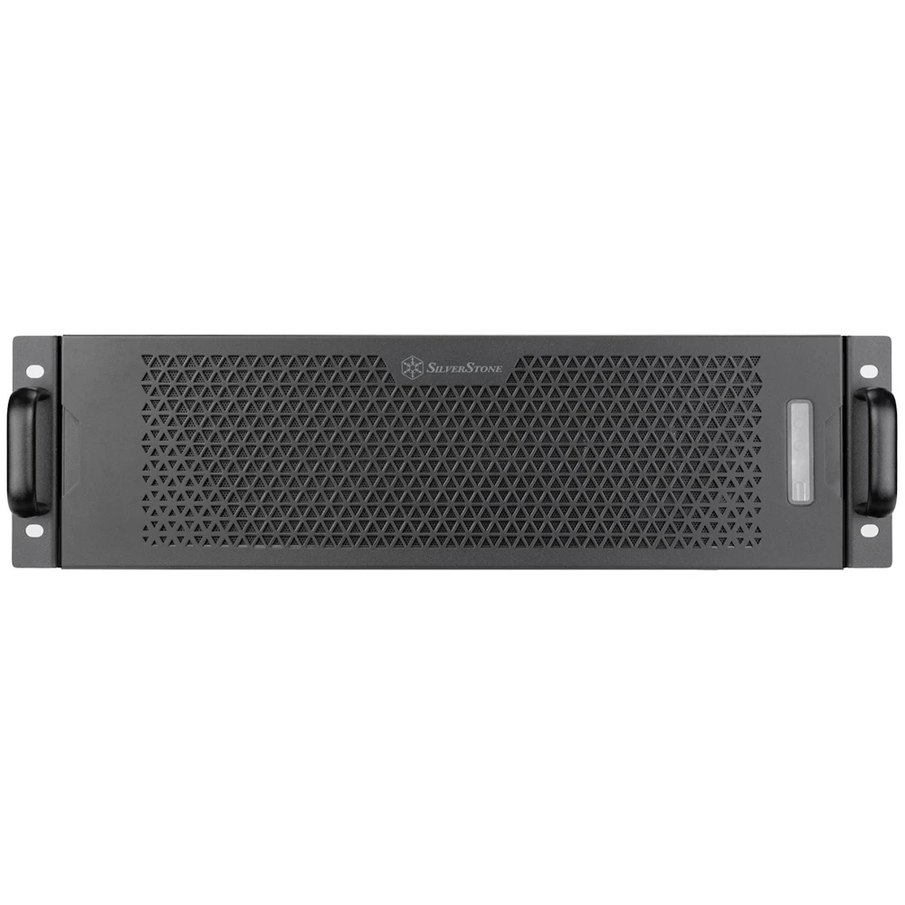 A large main feature product image of SilverStone RM31-MINI 3U Rackmount Server Chassis