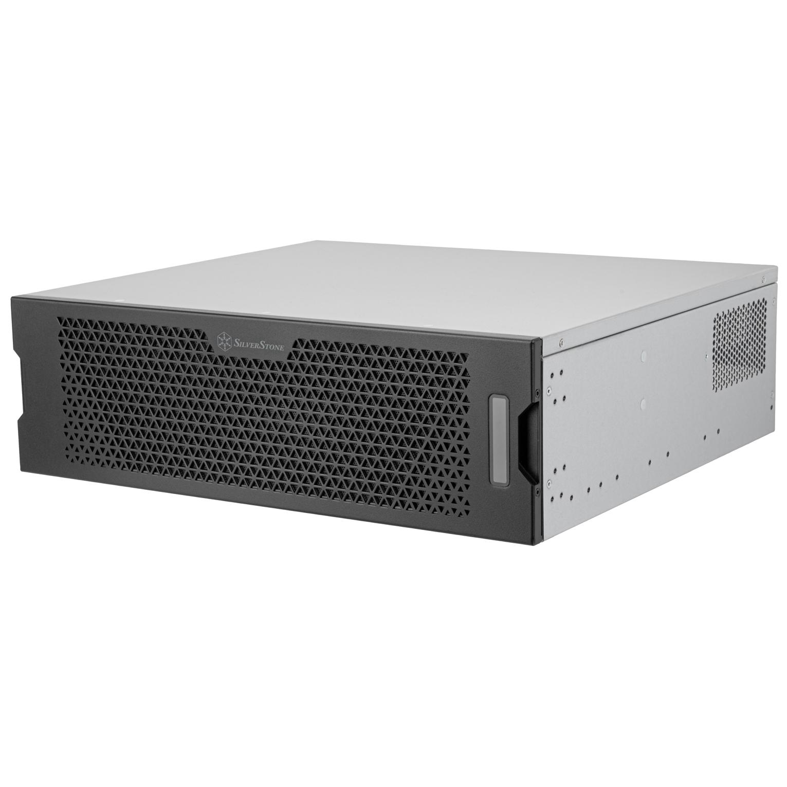 A large main feature product image of SilverStone RM31-MINI 3U Rackmount Server Chassis